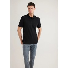 Mavi Siyah (TENCEL™) Liyosel Karışımlı Polo Tişört 0611837-900