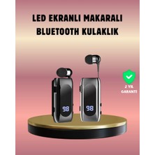 Uravas Store Dijital Göstergeli Bluetooth Kulaklık – Klipsli ve Şık Tasarım