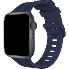Uravas Store Watch 38MM KR408 Çizgili  Kordon (Saat Değildir) - Lacivert