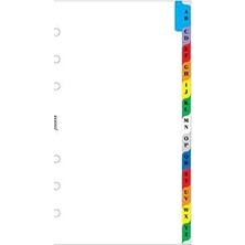 Uravas Store Filofax 131608 A-Z – Separatör, 2 Harfler Pro Tab, Renkli