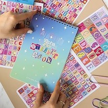 Uravas Store A5 18 Yaprak Harf Sticker Defteri – Alfabe, Rakam ve Noktalama Işaretleri Seti