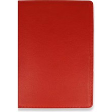 Uravas Store Ipad Mini 6 Kılıf 360 Tablet Deri Kılıf - Kırmızı