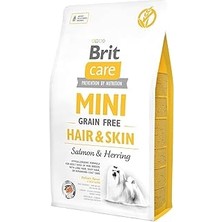 Uravas Store Brit Care Hair &amp; Skin, Deri ve Tüy Hassasiyeti Olan Minik Irk - Yetişkin Köpekler Için Tahılsız
