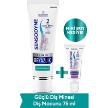Sensodyne Klinik Beyazlık Güçlü Diş Minesi Diş Macunu 75ML  + Mini Boy Hediye! (15ML)