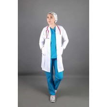 Başaran Uniforma Kadın Ceket Yaka Uzun Kollu Uzun Boy Doktor, Eczacı, Hemşire, Öğretmen, Laboratuvar Önlüğü - Alpaka Kumaş