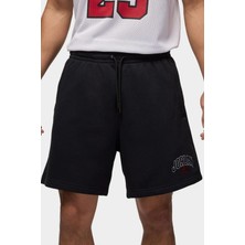 Nike Jordan Brooklyn Fleece Men's Graphic Shorts Oversize Erkek Pamuklu Şort Siyah