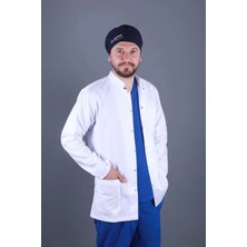 Başaran Uniforma Erkek Hakim Yaka Uzun Kollu Orta Boy Doktor, Eczacı, Hemşire, Öğretmen, Laboratuvar Önlüğü - Alpaka Kumaş