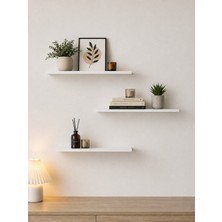 Sarmobi Nest 3 Raflı Gizli Monte Uçan Raf Y:2 G:50 D:15 / Beyaz