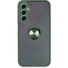 Zenvia Mey Ithalat®  Samsung Galaxy A24 4g Kılıf Montreal Yüzüklü Silikon Kapak - Yeşil