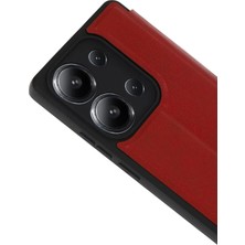 Zenvia Zcv Mey Ithalat®   Redmi 15C 4g Flip Cover - Kırmızı ZNV2026