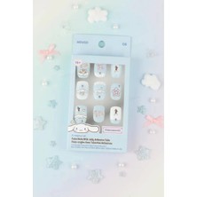Miniso Sanrio Lisanslı Cinnamoroll Takma Tırnak Seti – Jel Yapışkanlı Kolay Uygulama
