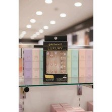 Miniso Gold Beauty Kelebek Figürlü ve Taşlı Takma Tırnak Seti – 24 Adet