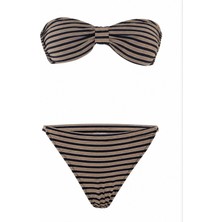 Brandhills Çok Renkli Stripe Straplez Bikini Takımı