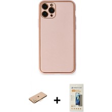 İlk El Grup Pilelistore™ iPhone 11 Pro Kılıf Yadigar Klasik - Siyah 6d Mat Seramik Hayalet Nano Ekran Koruyucu + Renkli Kamera Lens Koruma Cam - Tu