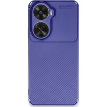 Zenvia Mey Ithalat®  Huawei Nova 12 Se Kılıf Auto Focus Karbon Kapak - Lacivert