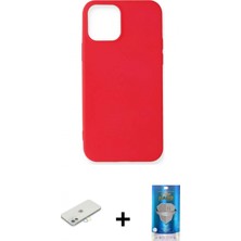 İlk El Grup Pilelistore™ iPhone 12 Mini Kılıf Kozmos Yansıma Özel Seri - Şeffaf Royal Nano Ekran Koruyucu + Renkli Kamera Lens Koruma Cam - Sı