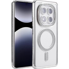 Zenvia Mey Ithalat®   Redmi Note 14 Pro 5g Joke Simli Magneticsafe Kılıf - Gümüş