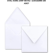 Oyal Kare Zarf Beyaz 110 gr 114X162MM 100 Adet – Şık ve Dayanıklı Kare Zarf Seçeneği