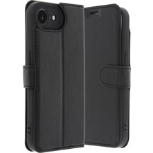 Zenvia Mey Ithalat®  iPhone 16E Kılıf Trend S Plus Kapaklı Kılıf - Siyah