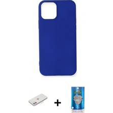 Pileli Store Pilelistore™ iPhone 12 Mini Kılıf Kozmos Yansıma Özel Seri - Şeffaf Royal Nano Ekran Koruyucu + Renkli Kamera Lens Koruma Cam - Pe