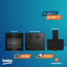 Beko Siyah Ankastre Set