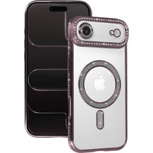 Zenvia Mey Ithalat®   iPhone 17 Air Joke Simli Magneticsafe Kılıf - Pembe