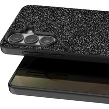Zenvia Mey Ithalat®  Samsung Galaxy S26 Bright Simli Kapak - Siyah