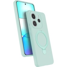 Zenvia Mey Ithalat®   Redmi Note 14 4g Regal Magsafe Standlı Kapak - Su Yeşili