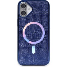 Zenvia Mey Ithalat®  iPhone 16 Plus Kılıf Helen Magsafe Kapak - Lacivert