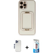 Pileli Store Pilelistore™ iPhone 12 Pro Max Kılıf Kozmos Minimal Prime - Siyah 5d Eko Cam Ekran Koruyucu + Shine Kamera Lens - Lt