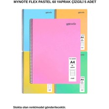 Mynote Flex Pastel Defter A4 60 Yaprak Çizgili 5 Adet