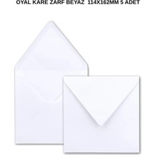 Oyal Kare Zarf Beyaz 110 gr 114X162MM 5 Adet– Şık ve Dayanıklı Kare Zarf Seçeneği