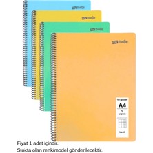 Mynote Flex Pastel Defter A4 72 Yaprak Kareli 1 Adet