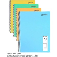 Mynote Flex Pastel Defter A4 72 Yaprak Çizgisiz 1 Adet