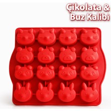 Evolis Kitchen 1 Adet Isıya Dayanıklı Yanmaz Yapışmaz Silikon 16 Lı Çikolata ve Buz Kalıbı