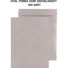 Oyal Torba Zarf 26X35 Kraft 90 gr 500 Adet – Dayanıklı ve Doğal Gönderim Çözümü