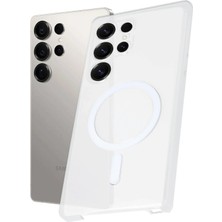 Zenvia Mey Ithalat®  Samsung Galaxy S24 Ultra Kılıf Pc Zara Magsafe Şeffaf Kılıf - Şeffaf