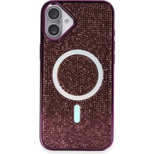 Zenvia Mey Ithalat®  iPhone 16 Plus Kılıf Helen Magsafe Kapak - Derin Mor