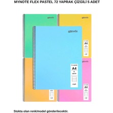 Mynote Flex Pastel Defter A4 72 Yaprak Çizgili 5 Adet
