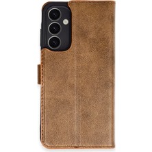 Zenvia Mey Ithalat®  Samsung Galaxy A25 5g Kılıf Trend S Plus Kapaklı Kılıf - Taba