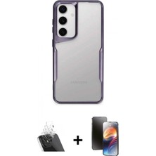 İlk El Grup Pilelistore™ Galaxy A14 4g Kılıf Akış Çizgi Koleksiyonu - Siyah 3D Antistatik Mat Seramik Nano Ekran Koruyucu + Kamera Lens Koruma Cam - Sf