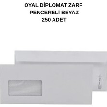Oyal Diplomat Zarf Pencereli Beyaz 90 gr 250 Adet – Kurumsal ve Pratik Gönderim