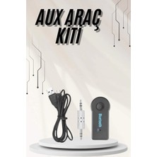 Zenvia Zcv Mey Ithalat® Yeni Nesil Bluetooth Aux Araç Kiti Siyah Tv Tablet Telefon Araç Araba ZNV2026