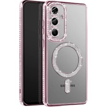 Zenvia Mey Ithalat®  Samsung Galaxy A57 5g Joke Simli Magneticsafe Kılıf - Pembe