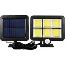 Tawitec 120 Cob LED Güneş Enerjili Sensörlü 3 Mod Kablolu Solar Duvar