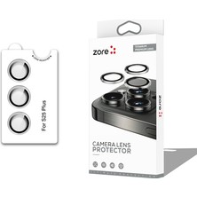 Maks Technology Galaxy S25 Plus Mkst Cl-12 Premium Safir Parmak Izi Bırakmayan Anti-Reflective Kamera Lens Koruyucu - Gümüş
