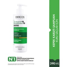 Vichy Dercos Şampuan Kuru ve Kepekli 390 ml K9623