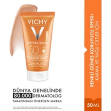 Vichy Capital Soleil Renkli Güneş Koruyucu SPF50+ Karma Ciltler İçin Hipoalerjenik Krem 50 ml