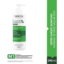 Vichy Dercos Kepek Karşıtı Şampuan 390 ml Normal/Yağlı Saçlar İçin Temizleyici Etki