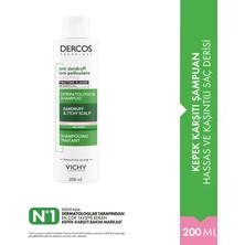 Vichy Dercos Sensitive Kepeğe Karşı Şampuan 200 ml Hassas Saçlar İçin Etkili Bakım
